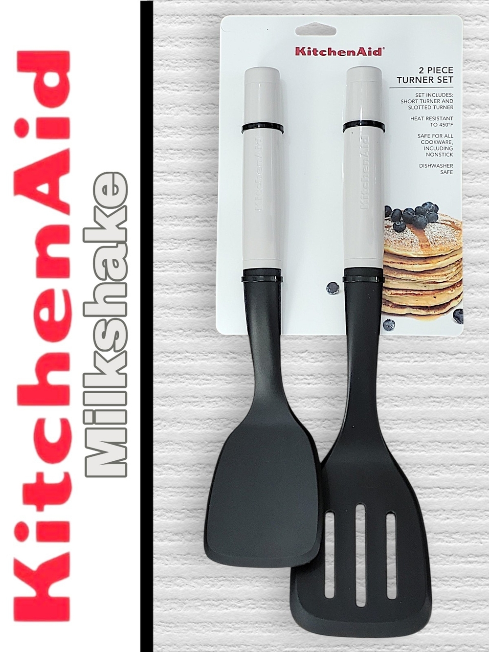KitchenAid Milkshake 2-Piece Turner Set Slotted And Short Turners